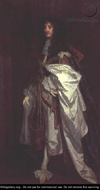 Portrait of Prince Rupert 1619-1682 in Garter Robes - Sir Peter Lely