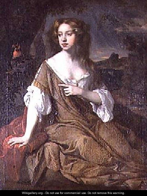 Portrait of a Lady in a Brown Cloak - Sir Peter Lely