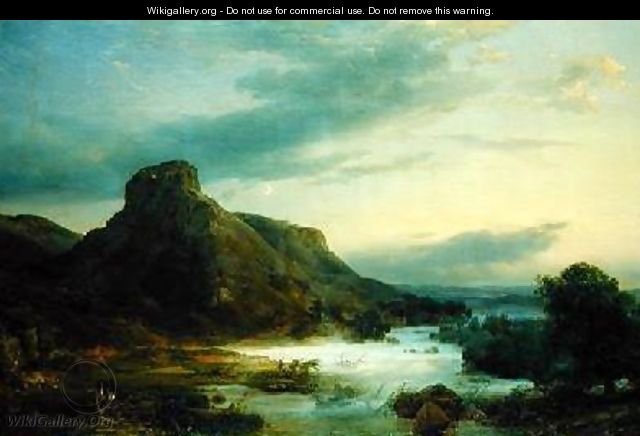 Mountains in an Evening Mist - Karl Friedrich Lessing