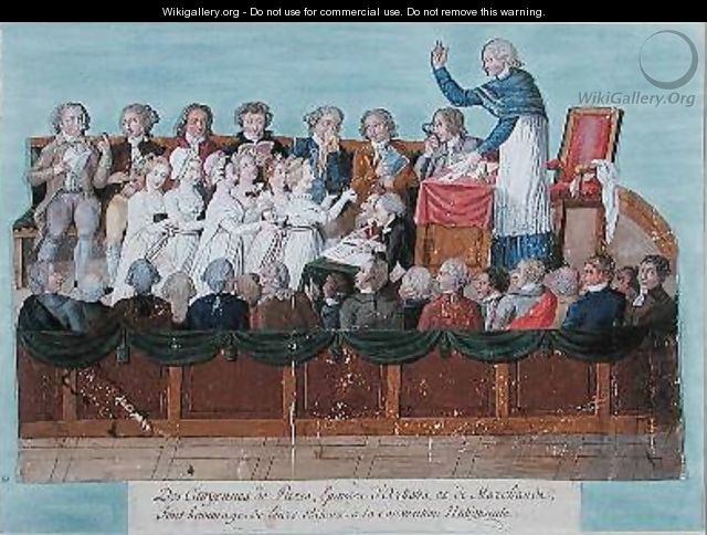 The Citizens of Paris giving their Jewels to the National Convention - Brothers Lesueur