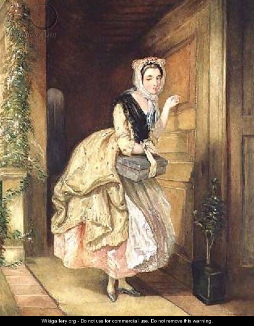 Knocking at the Door - Charles Robert Leslie