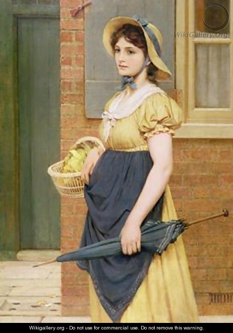 Portrait of a girl - George Dunlop, R.A., Leslie