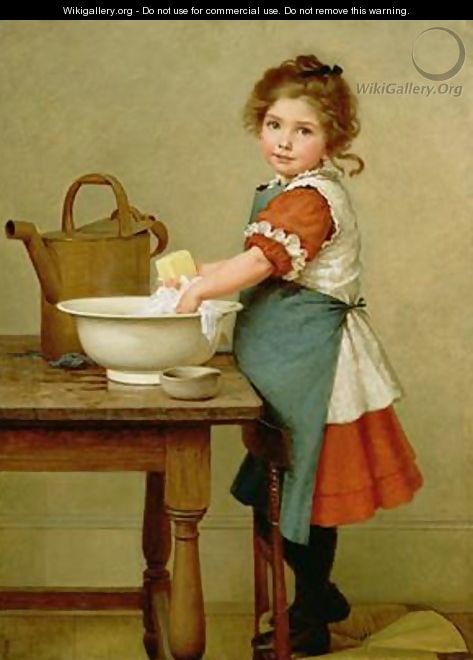 This Is the Way We Wash Our Clothes - George Dunlop, R.A., Leslie