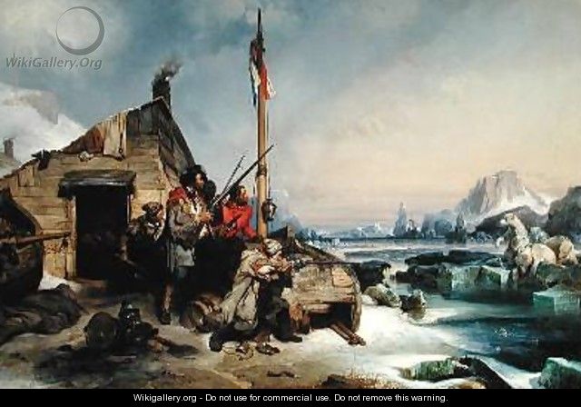 Wintering of a Team of Dutch Sailors on the Eastern Coast of Novaya Zemlya - Eugene Lepoittevin