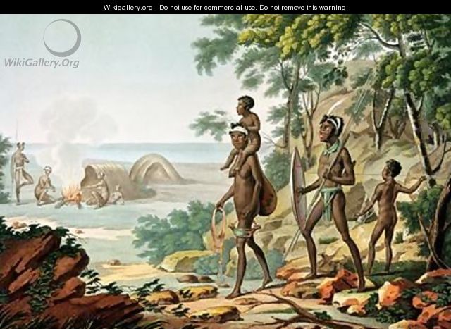 Port Jackson New Holland Aboriginal Family - (after) Leroy, Sebastien (Denis Sebastien)