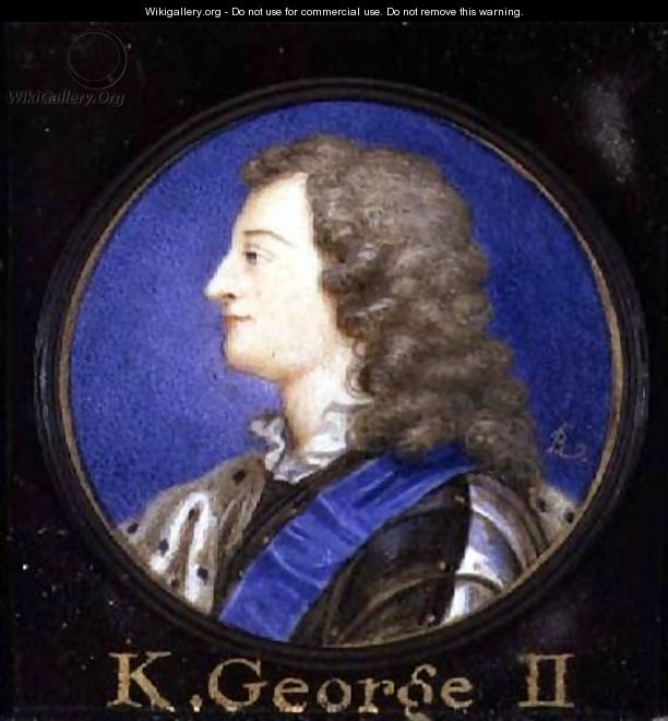 Portrait of George II 1683-1760 - Bernard III Lens