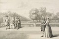 Figures on the bank of the Long Water Hampton Court Palace - Bernard III Lens