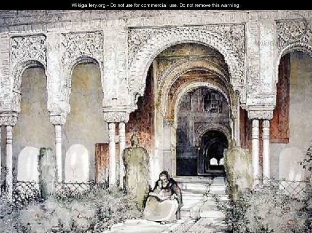 Entrance to the Hall of the Two Sisters - John Frederick Lewis