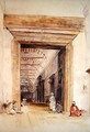 The Great Doorway of the Mosque of Santa Sophia Constantinople - John Frederick Lewis