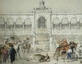 Seville Bullfight Removing the dead bull from the ring - John Frederick Lewis