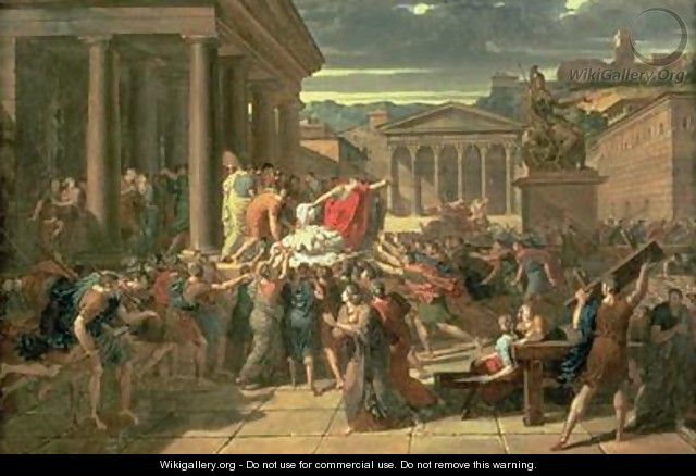 The Death of Caesar - Guillaume Guillon Lethiere