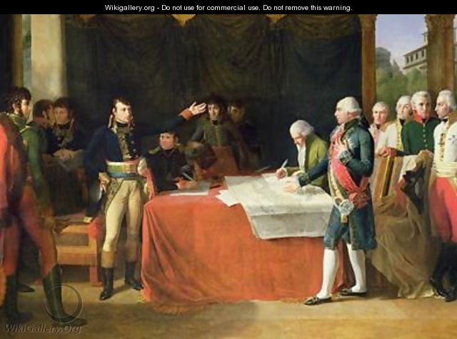 Preliminaries of the Peace Signed at Leoben - Guillaume Guillon Lethiere