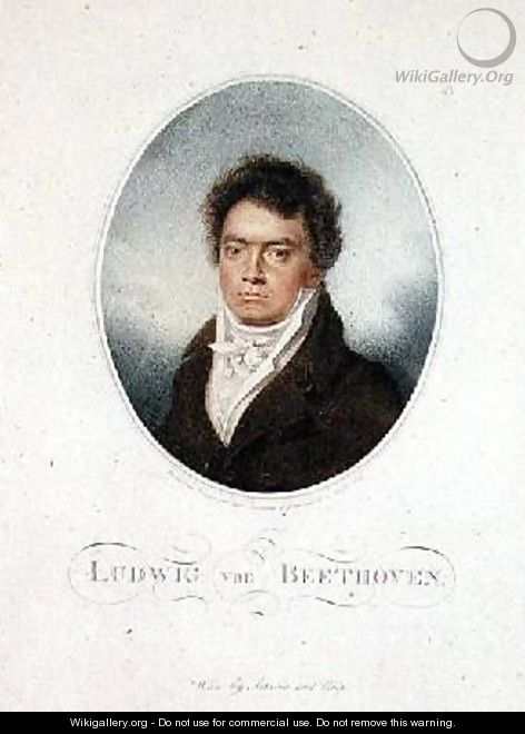 Lugwig van Beethoven 1770-1827 - (after) Letronne, Louis Rene