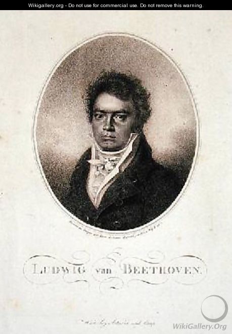 Ludwig van Beethoven 1770-1827 - (after) Letronne, Louis Rene