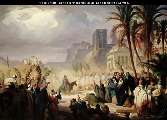 The Entry of Christ into Jerusalem - Felix Louis Leullier