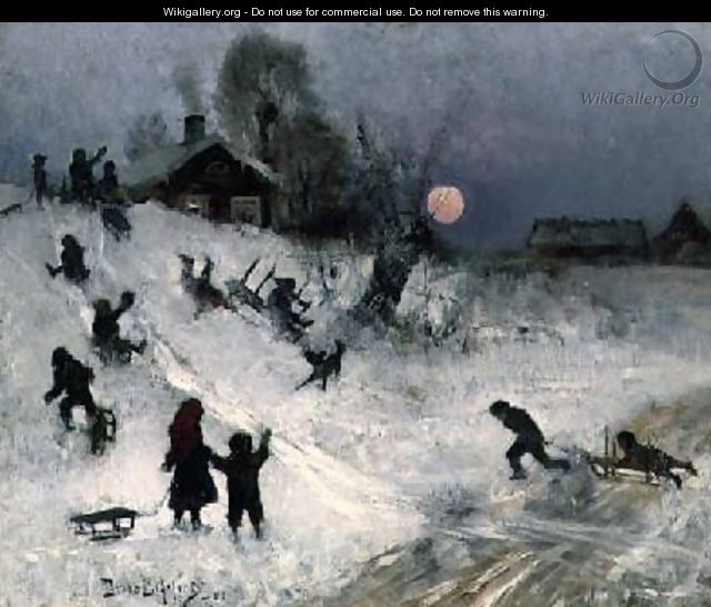 Sledging 1882 - Bruno Andreas Liljefors