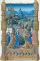 The Apostles leaving the Virgin to spread the Word of Christ - Pol de Limbourg