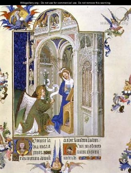 The Annunciation from Tres Riches Heures du Duc de Berry - Pol de Limbourg