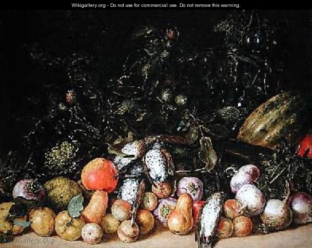 Still Life with Fruit and Vegetables - Gottfried Libalt