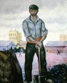 Coal Miner at the Port 1930 - Valentin Thibon de Libian