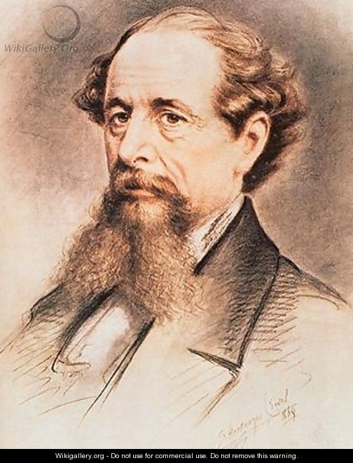 Portrait of Charles Dickens 1869 - E. Goodwyn Lewis