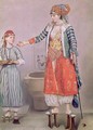 Turkish Woman with her Servant - Etienne Liotard