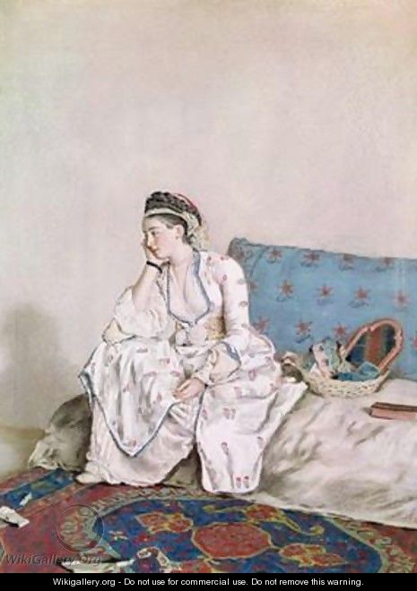 Portrait of Mary Gunning Countess of Coventry 1749 - Etienne Liotard