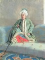 A Gentleman Seated on a Couch - Etienne Liotard