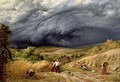 Storm in Harvest 1856 - John Linnell