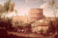 A View of the Colosseum with a Traveller 1731 - Hendrik Frans Van Lint
