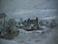 A Cottage in a Wooded Landscape - John Linnell