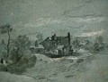 A Cottage in a Wooded Landscape - John Linnell