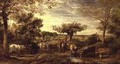 Changing pastures Hampstead Heath - John Linnell