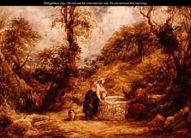Christ and the Woman of Samaria at Jacobs Well - John Linnell