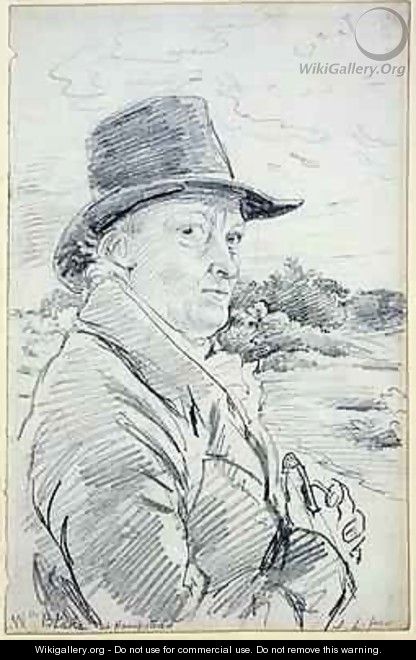 William Blake Wearing a Hat - John Linnell