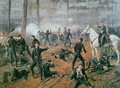Captain Hickenloopers battery in the Hornets Nest at the Battle of Shiloh April 1862 - T. C. Lindsay