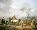 Travellers asking the way from a Group of Farm Workers - Johannes Lingelbach