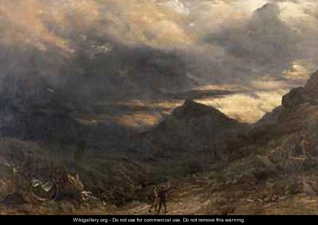 View of Snowdon - James Thomas Linnell