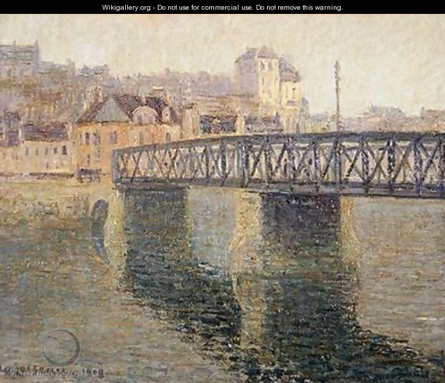 The Iron Bridge at St Ouen 1908 - Gustave Loiseau