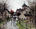 A Small Village under the Rain - Gustave Loiseau