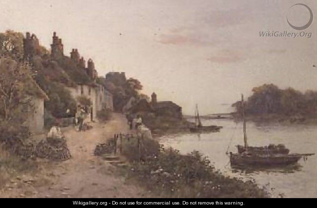 Fishing creels in a Cornish village - Walker Stuart Lloyd