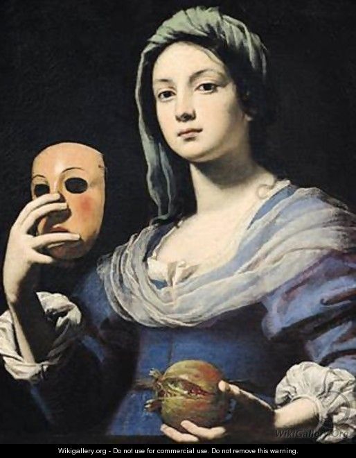 Woman with a Mask 2 - Lorenzo Lippi