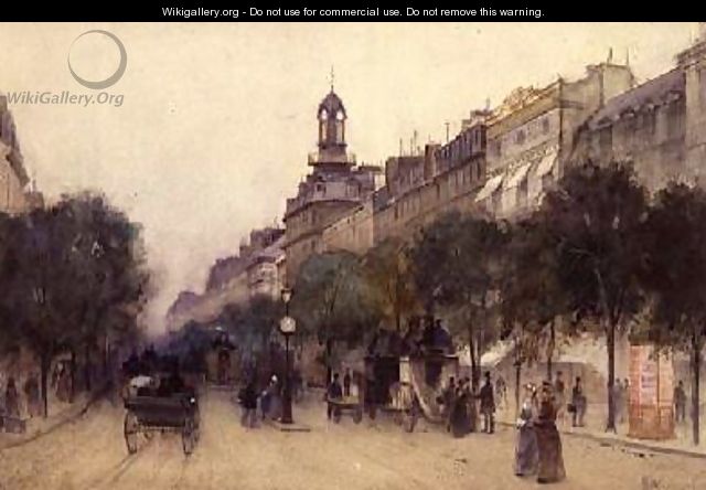 The Boulevard des Italiens Paris 1887 - J. Little