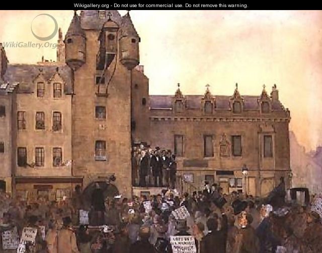 Before the Ballot Act Canongate Tolbooth Edinburgh 1884 - J. Little