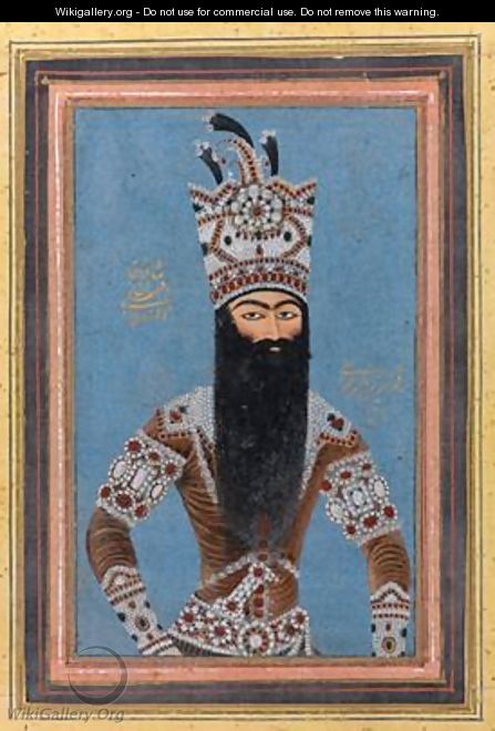 Portrait of FathAli Shah Qajar 1815 - Mihr
