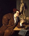Smoker possibly a self portrait 1688 - Frans van Mieris