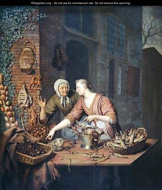 The Market Stall 1730 - Willem van Mieris