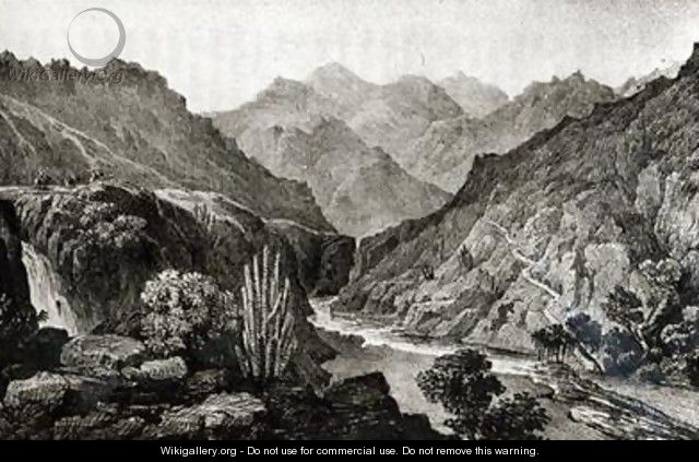 View in the Cordillera - (after) Miers, John