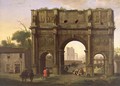The Arch of Constantine Rome 1640s - Jan Miel