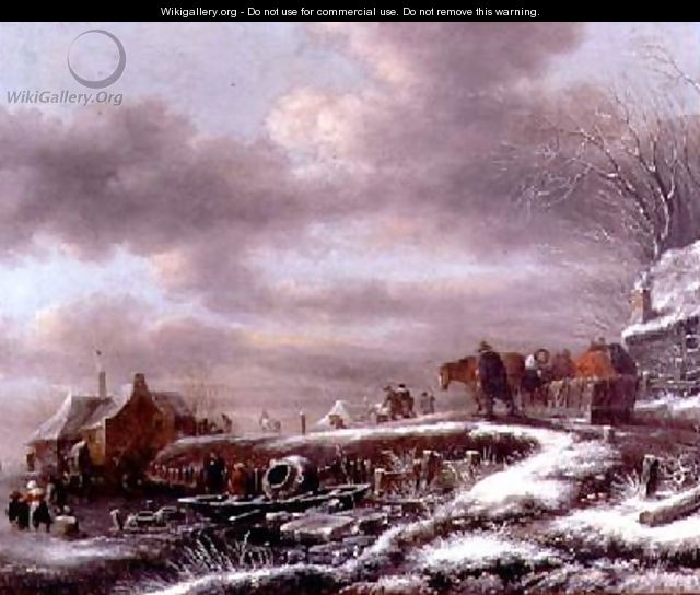 Winter Landscape 2 - Claes Molenaar (see Molenaer)
